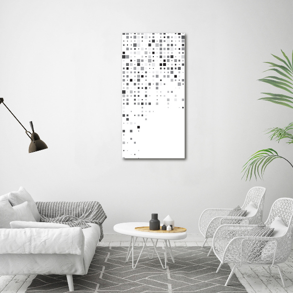 Tablou Printat Pe Sticlă pătrate abstracte