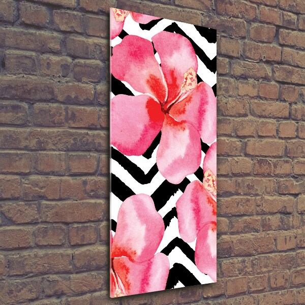 Tablou din Sticlă flori Hawaii