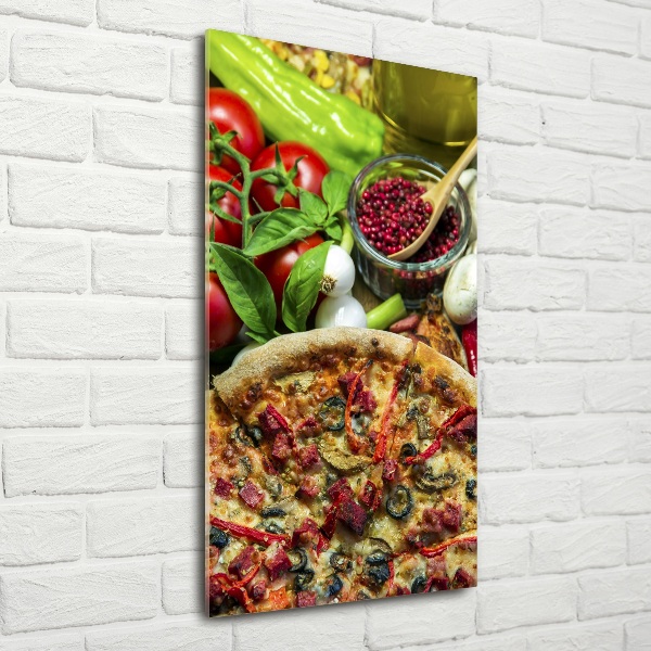 Fotografie imprimată pe sticlă Pizza