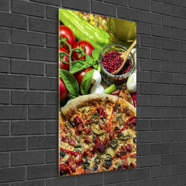 Fotografie imprimată pe sticlă Pizza