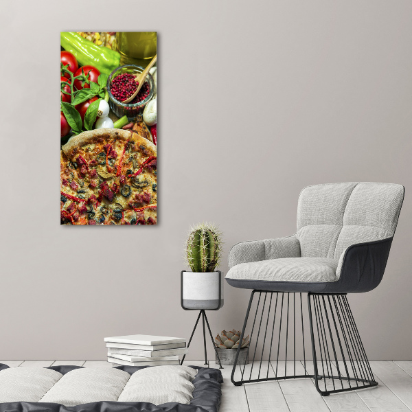 Fotografie imprimată pe sticlă Pizza