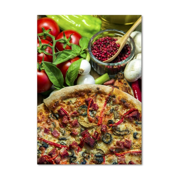 Fotografie imprimată pe sticlă Pizza