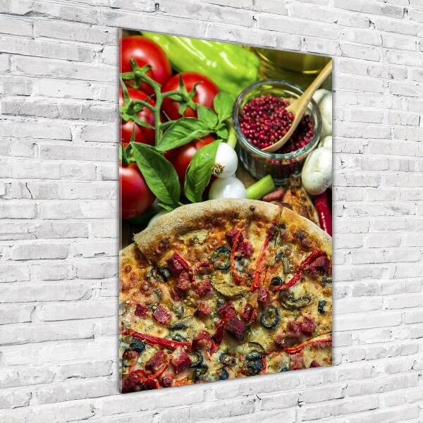 Fotografie imprimată pe sticlă Pizza