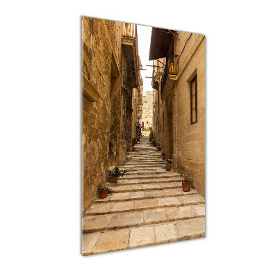 Fotografie imprimată pe sticlă Strazi din Malta
