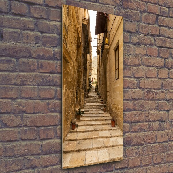 Fotografie imprimată pe sticlă Strazi din Malta