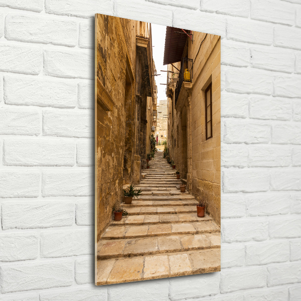 Fotografie imprimată pe sticlă Strazi din Malta