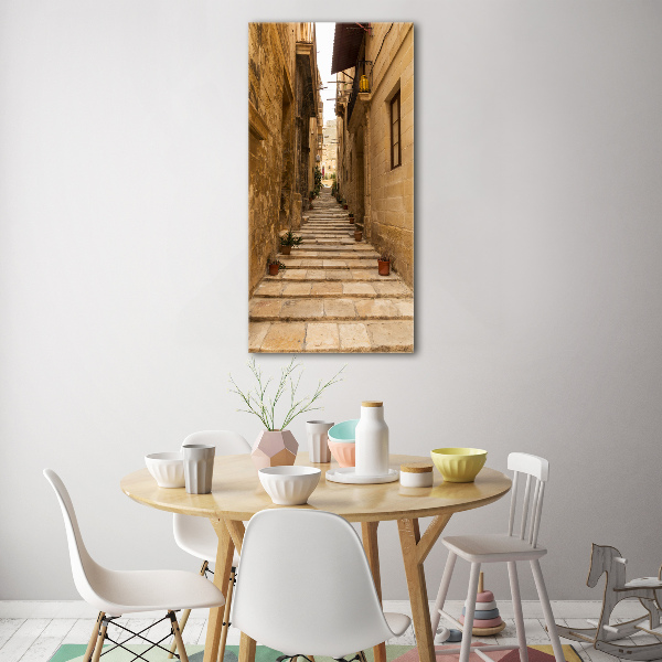 Fotografie imprimată pe sticlă Strazi din Malta