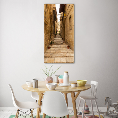 Fotografie imprimată pe sticlă Strazi din Malta