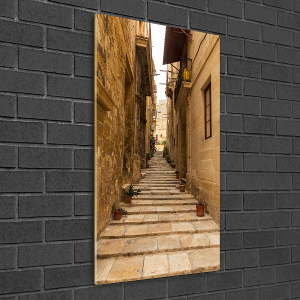 Fotografie imprimată pe sticlă Strazi din Malta