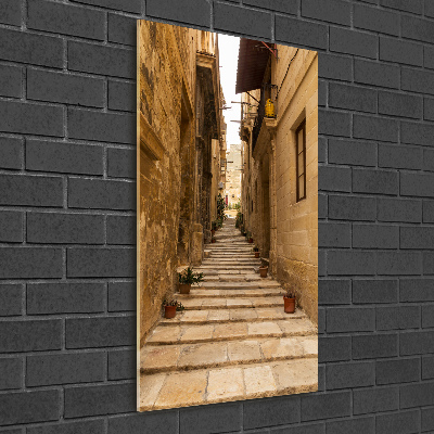 Fotografie imprimată pe sticlă Strazi din Malta