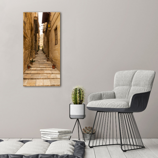 Fotografie imprimată pe sticlă Strazi din Malta