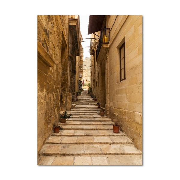 Fotografie imprimată pe sticlă Strazi din Malta