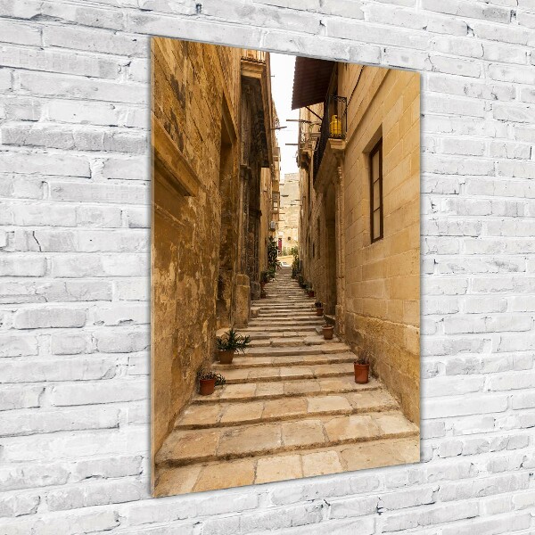 Fotografie imprimată pe sticlă Strazi din Malta