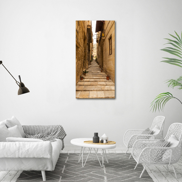 Fotografie imprimată pe sticlă Strazi din Malta