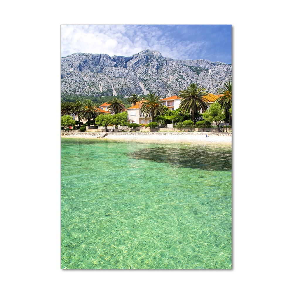 Tablou Printat Pe Sticlă Plaja din Croația