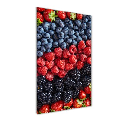 Tablou sticlă fructe de padure