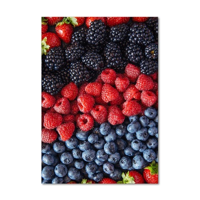 Tablou sticlă fructe de padure