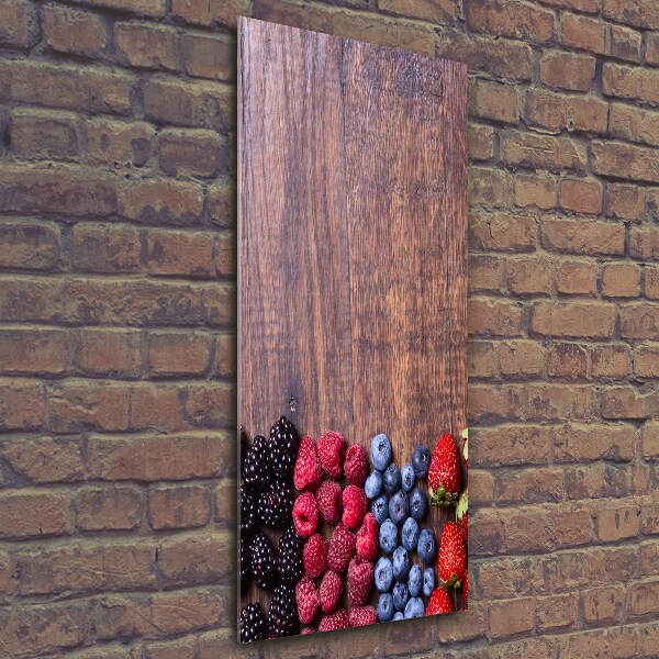 Tablou sticlă fructe de padure