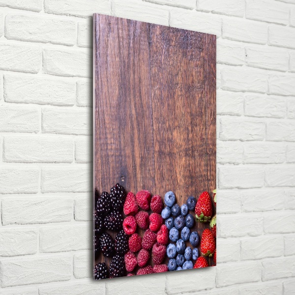 Tablou sticlă fructe de padure
