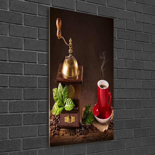 Fotografie imprimată pe sticlă Râșniță de cafea