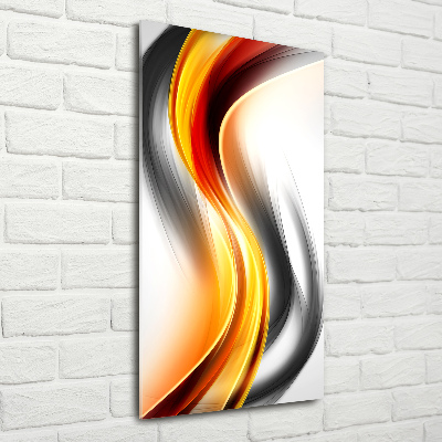 Tablou din Sticlă valuri abstracte