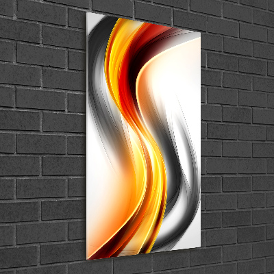 Tablou din Sticlă valuri abstracte