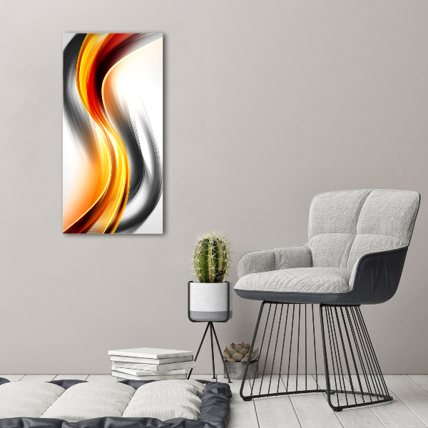 Tablou din Sticlă valuri abstracte