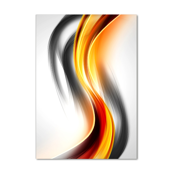 Tablou din Sticlă valuri abstracte