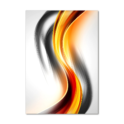 Tablou din Sticlă valuri abstracte
