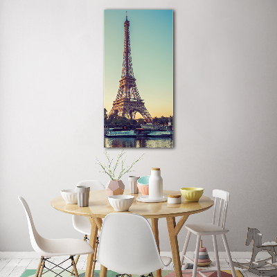 Tablou Printat Pe Sticlă Turnul Eiffel din Paris