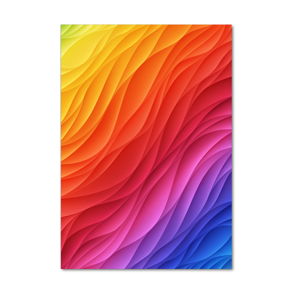 Imagine de sticlă valuri colorate