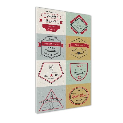 Tablou sticlă semne skateboard