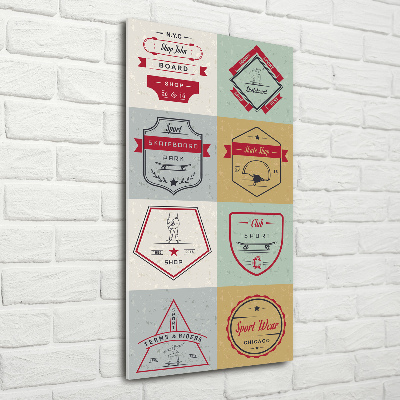 Tablou sticlă semne skateboard