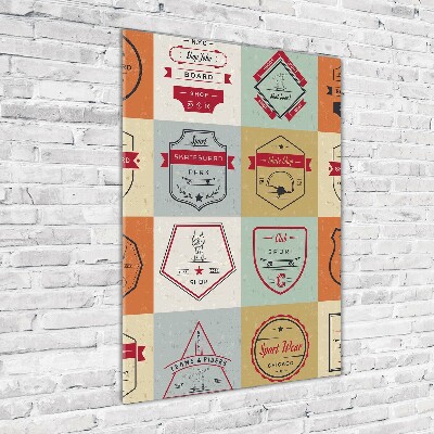 Tablou sticlă semne skateboard