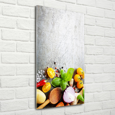 Tablou din Sticlă legume