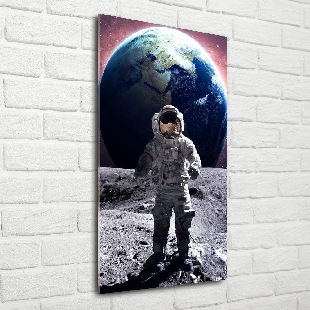 Tablou Printat Pe Sticlă Astronaut