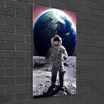 Tablou Printat Pe Sticlă Astronaut