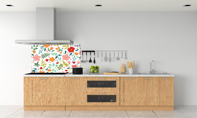 Panou de bucătărie flori ilustrare