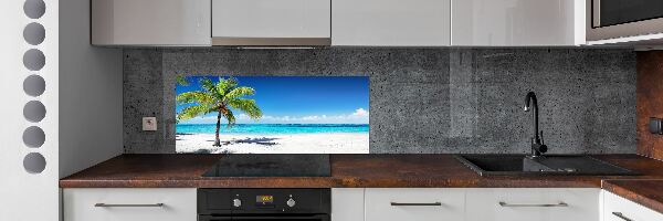 Panou perete bucătărie plaja tropicala