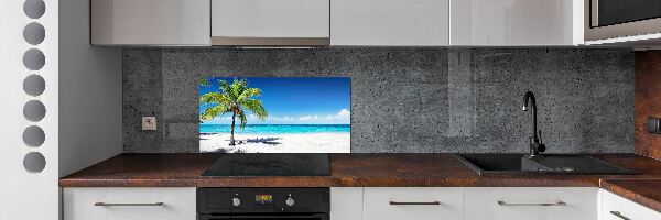Panou perete bucătărie plaja tropicala
