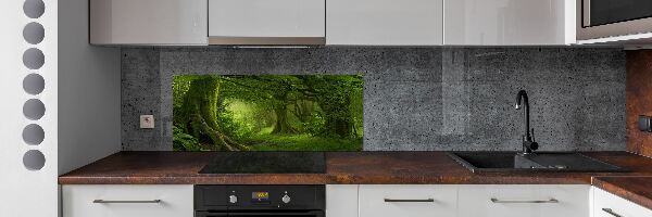 Sticlă pentru bucătărie jungla tropicala