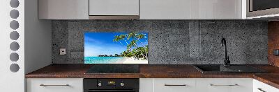 Panou sticlă decorativa bucătărie Maldive