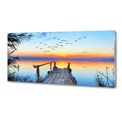 Sticlă bucătărie Pier pe lac