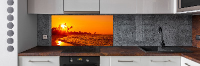 Panou sticla securizata bucatarie Sunset Beach