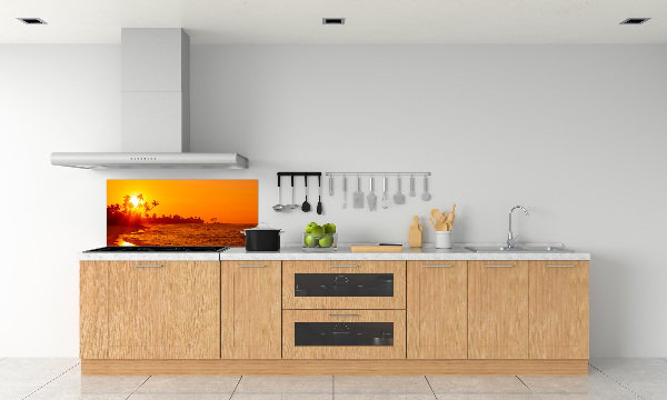 Panou sticla securizata bucatarie Sunset Beach