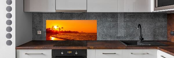 Panou sticla securizata bucatarie Sunset Beach