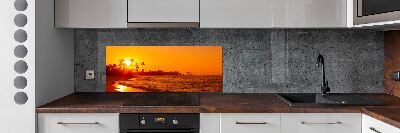 Panou sticla securizata bucatarie Sunset Beach