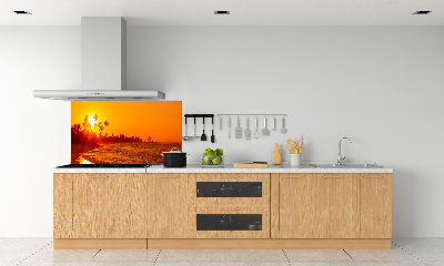Panou sticla securizata bucatarie Sunset Beach