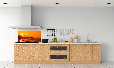 Panou sticla securizata bucatarie Sunset Beach
