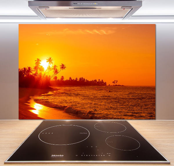 Panou sticla securizata bucatarie Sunset Beach